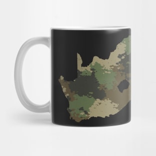 South Africa Map Camo Pattern African Safari Camouflage Mug